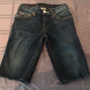 True Religion Boys Geno cut-off Shorts